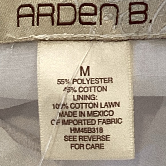 ARDEN B Feminine Strapless White Dress, Size M - Picture 6 of 11